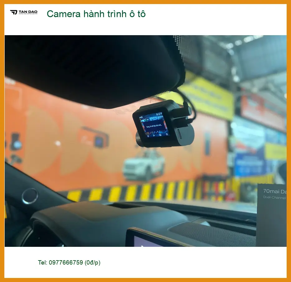 Cô Lan Anh lắp Camera hành trình ô tô chính hãng tại Quận Huyện Nhà Bè ảnh thực tế 2