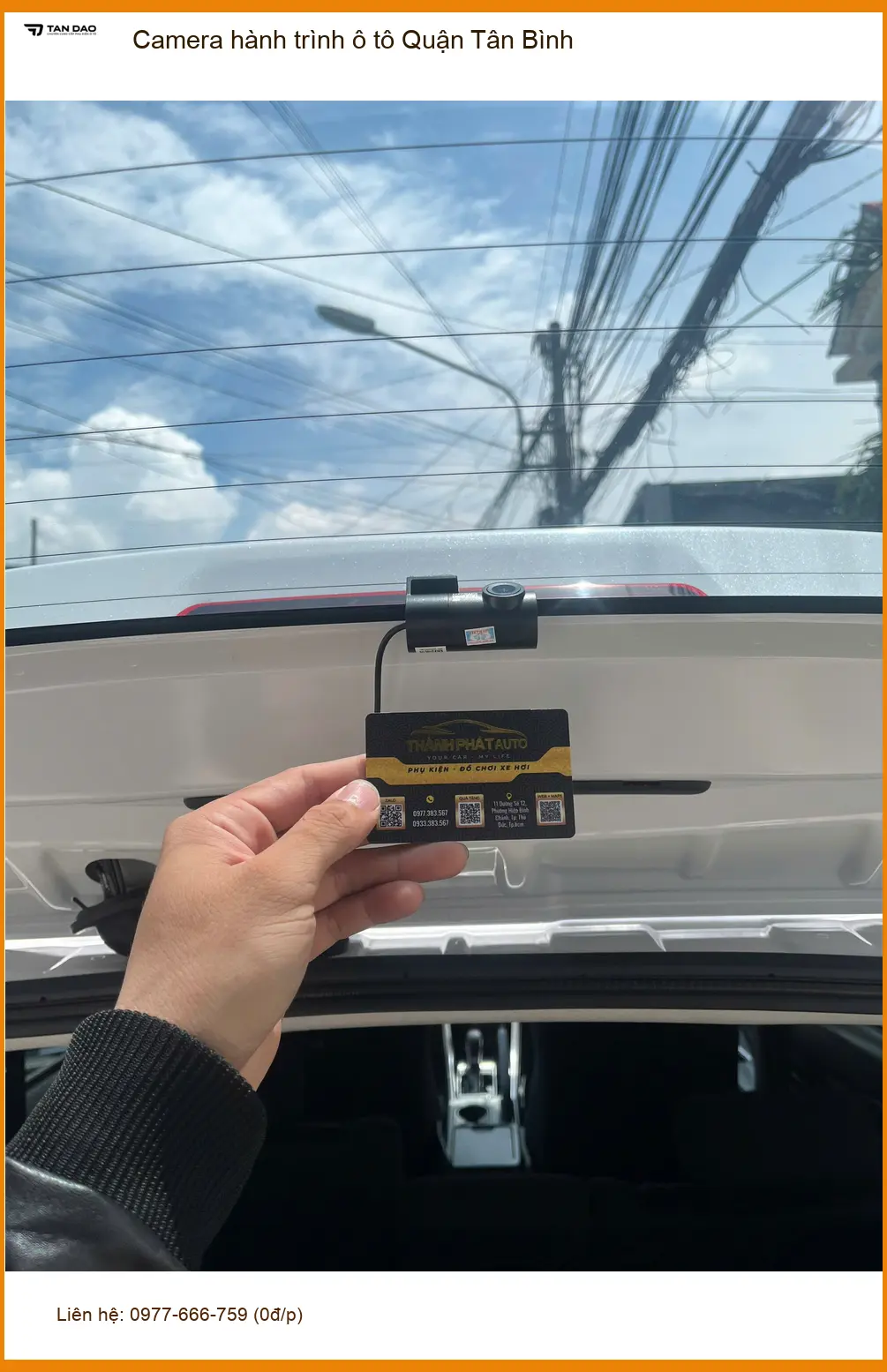 Trung Tâm Lắp Camera Hành Trình Ô Tô Quận Tân Bình - Nâng Cấp Chính Hãng