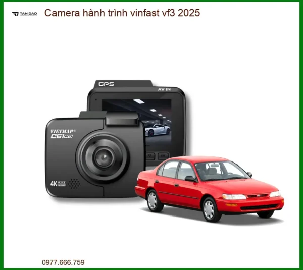 Camera Hành Trình VinFast VF3 2025 - Trung Tâm Lắp Đặt Uy Tín TPHCM