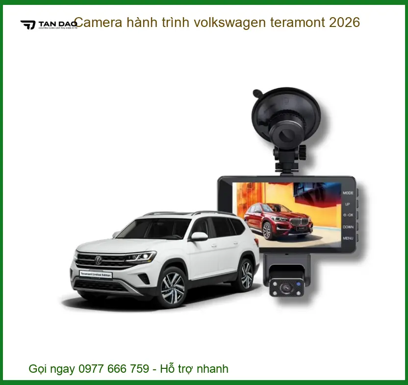 Camera Hành Trình Volkswagen Teramont 2026 - Địa Chỉ Lắp Đặt Chính Hãng TPHCM