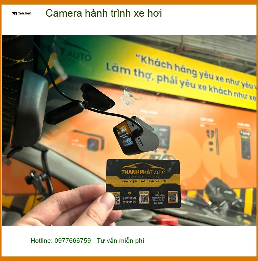 Chú Minh lắp camera hành trình xe hơi Suzuki Swift tại Nhà Bè ảnh thực tế 2