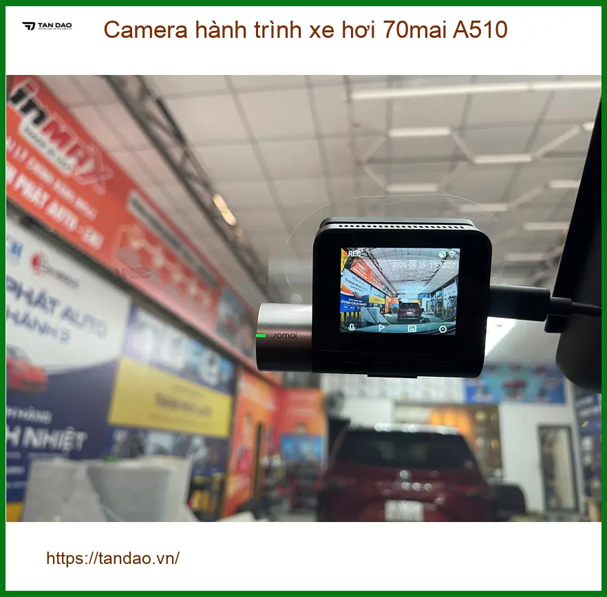 Chú Cường lắp Camera hành trình 70mai A510 cho Toyota Camry tại Hóc Môn ảnh thực tế 3