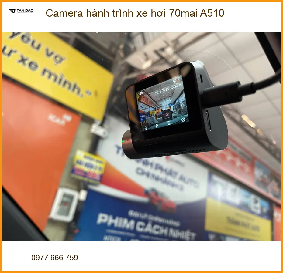 Anh Minh lắp Camera hành trình 70mai A510 cho Mazda CX5 ở Bình Chánh ảnh thực tế 2