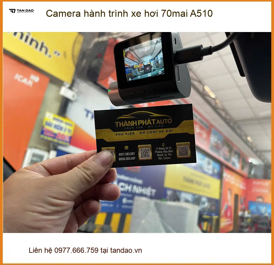 Anh Minh lắp Camera hành trình 70mai A510 cho Mazda CX5 ở Bình Chánh ảnh thực tế 3