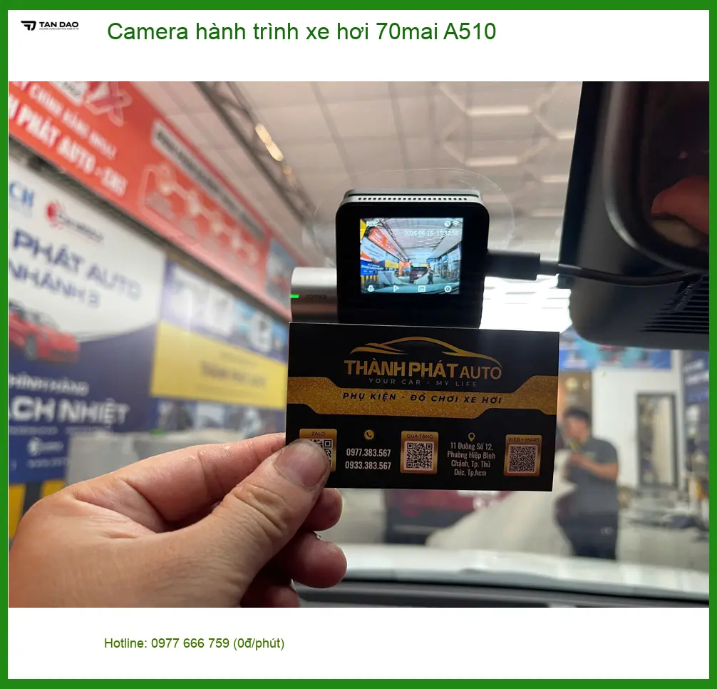 Anh Minh lắp Camera hành trình 70mai A510 cho Mazda CX5 ở Bình Chánh ảnh thực tế 4