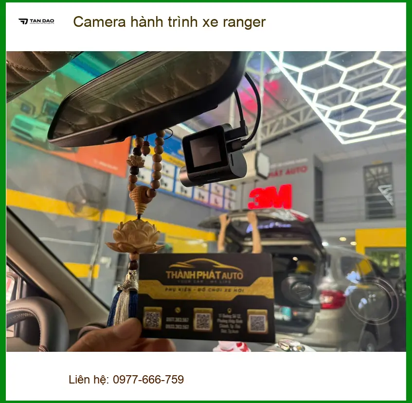 Chú Vỹ lắp camera hành trình Ford Ranger tại Củ Chi để ghi lại hành trình an toàn ảnh thực tế 2