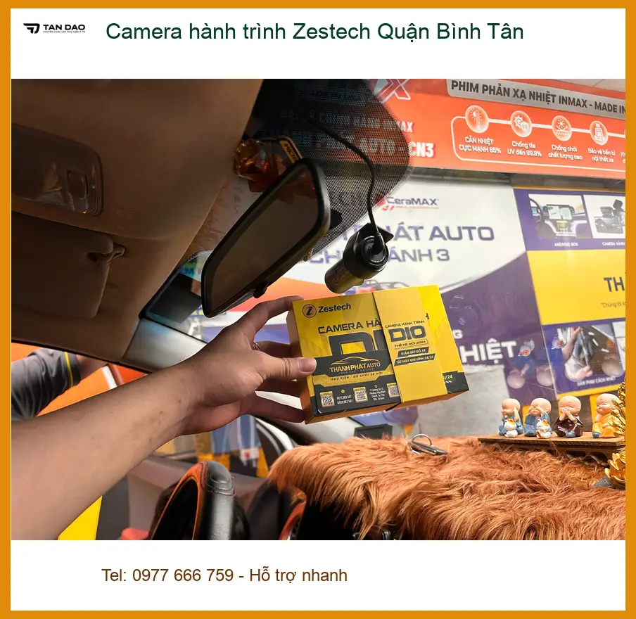 Nơi Lắp Camera Hành Trình Ô Tô hành trình Zestech Quận Bình Tân - Uy Tín TPHCM ảnh thực tế 2