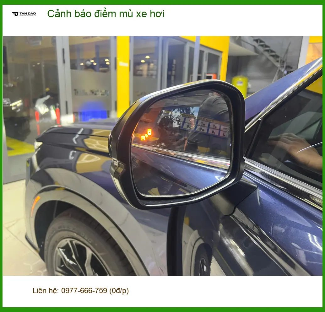 Cô Thảo lắp cảnh báo điểm mù Hyundai Elantra tại Quận 4 tránh va chạm bất ngờ ảnh thực tế 4