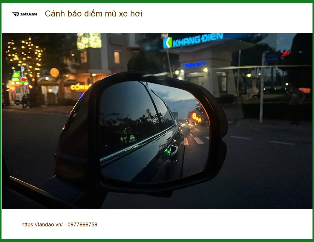 Cô Lan Anh lắp cảnh báo điểm mù Honda HR-V tại Nhà Bè để lái xe an toàn ảnh thực tế 2