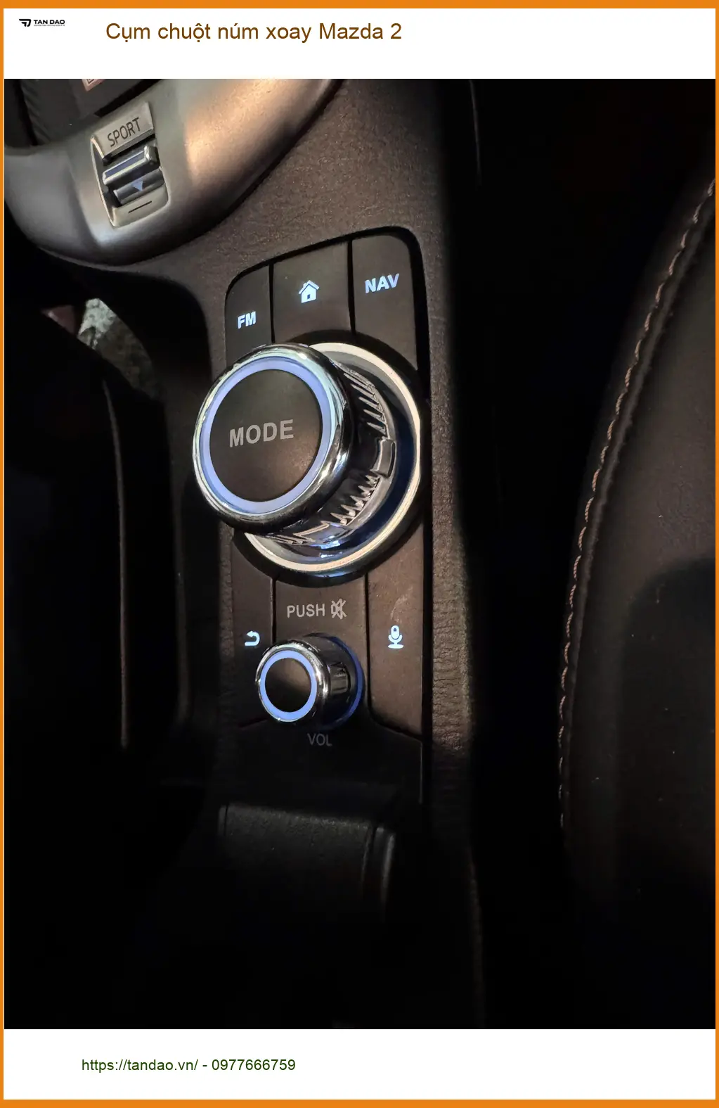 Anh Tuấn Kiệt nâng cấp Cụm chuột núm xoay Mazda 2 tại Hóc Môn để điều khiển tiện lợi hơn