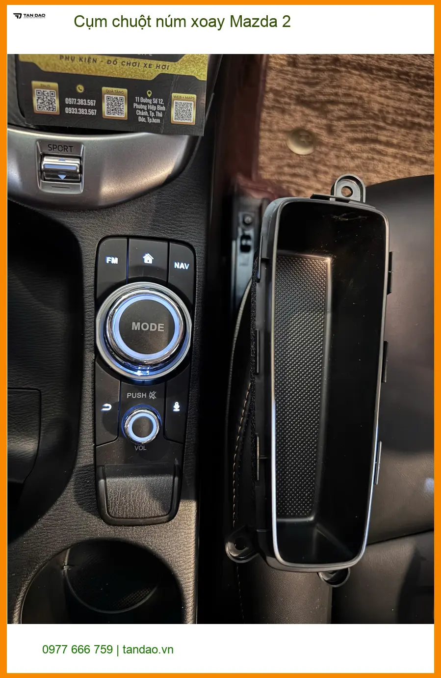 Anh Tuấn Kiệt nâng cấp Cụm chuột núm xoay Mazda 2 tại Hóc Môn để điều khiển tiện lợi hơn ảnh thực tế 2