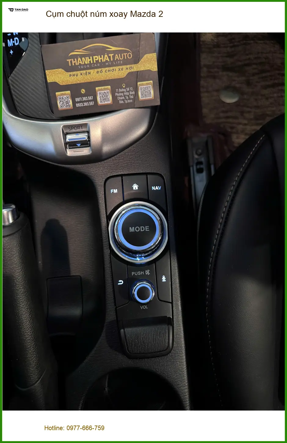 Anh Tuấn Kiệt nâng cấp Cụm chuột núm xoay Mazda 2 tại Hóc Môn để điều khiển tiện lợi hơn ảnh thực tế 4