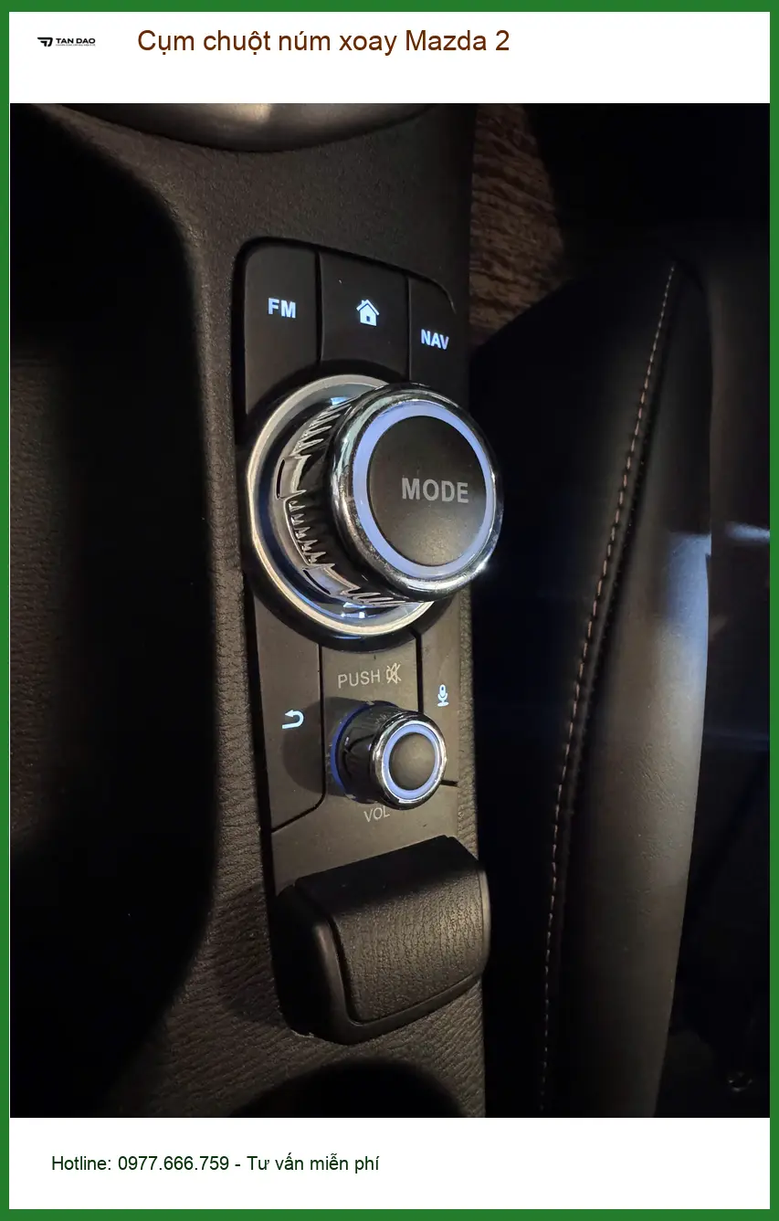 Anh Thành lắp Cụm chuột núm xoay Mazda 2 tại Quận Bình Thạnh vì núm cũ bị kẹt ảnh thực tế 2