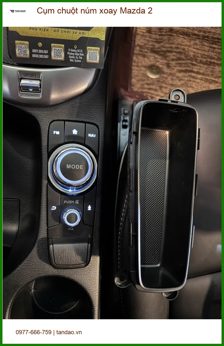 Anh Thành lắp Cụm chuột núm xoay Mazda 2 tại Quận Bình Thạnh vì núm cũ bị kẹt ảnh thực tế 3