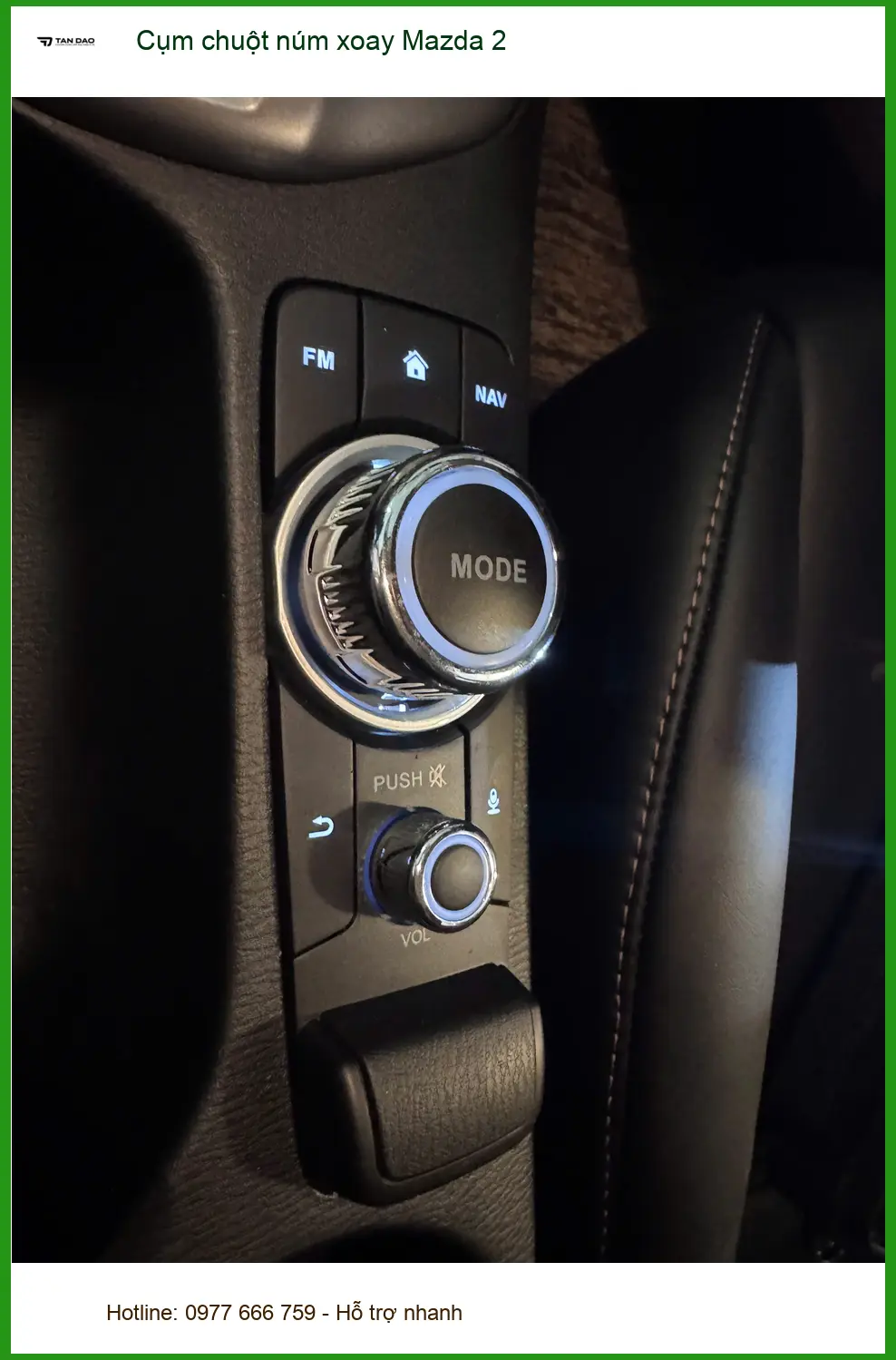 Anh Thành lắp Cụm chuột núm xoay Mazda 2 tại Quận Bình Thạnh vì núm cũ bị kẹt ảnh thực tế 5