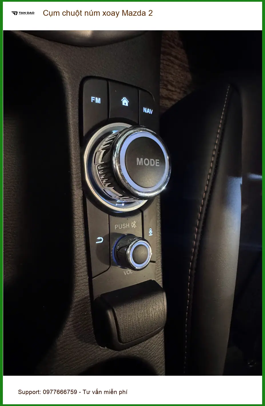 Anh Thành lắp Cụm chuột núm xoay Mazda 2 tại Quận 2 cho xe dễ dùng hơn
