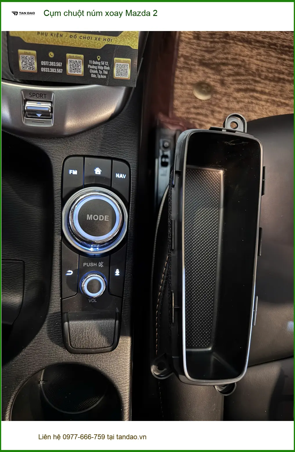 Anh Thành lắp Cụm chuột núm xoay Mazda 2 tại Quận 2 cho xe dễ dùng hơn ảnh thực tế 4