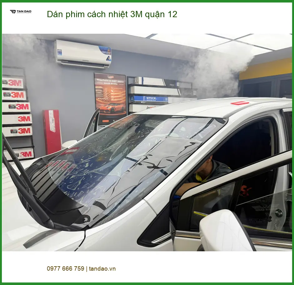 Nơi Dán Phim Cách Nhiệt Ô Tô phim cách nhiệt 3M quận 12 - Giá Tốt TPHCM ảnh thực tế 2
