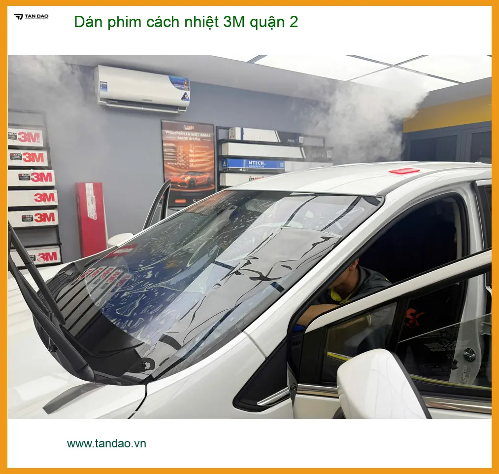 Nơi Dán Phim Cách Nhiệt Ô Tô phim cách nhiệt 3M quận 2 - Giá Tốt TPHCM ảnh thực tế 2