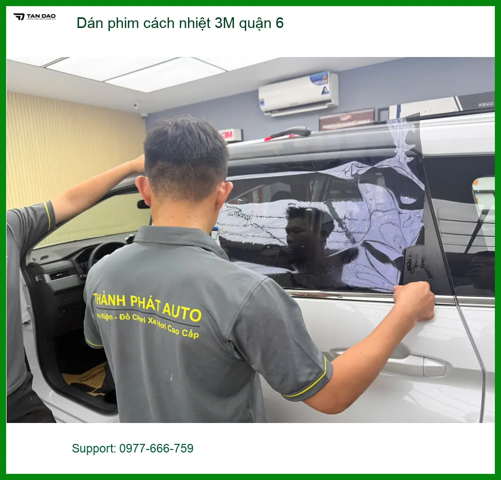 Trung Tâm Dán Phim Cách Nhiệt Ô Tô phim cách nhiệt 3M quận 6 - Thi Công Chuyên Nghiệp ảnh thực tế 3