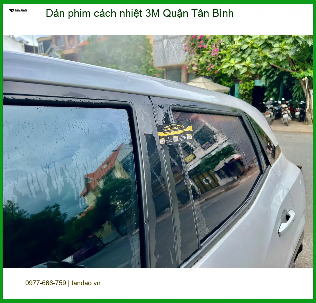 Địa Chỉ Dán Phim Cách Nhiệt Ô Tô phim cách nhiệt 3M Quận Tân Bình - Thi Công Chuyên Nghiệp ảnh thực tế 2