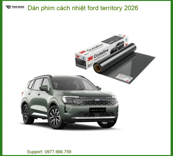 Dán Phim Cách Nhiệt Ford Territory 2026 - Địa Chỉ Lắp Đặt Uy Tín TPHCM