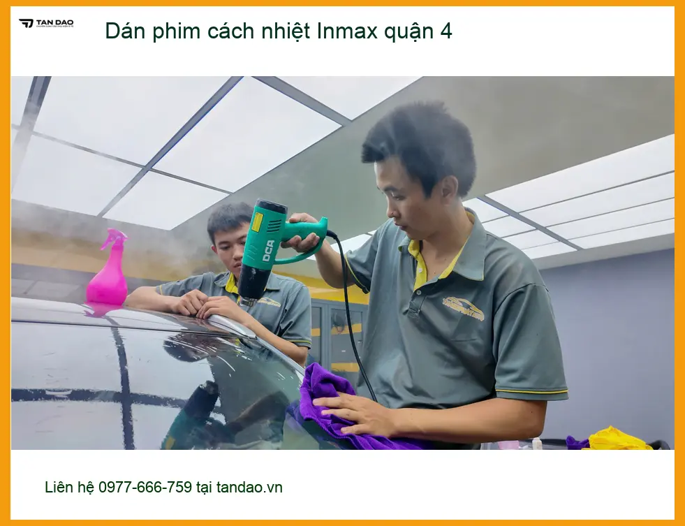 Trung Tâm Dán Phim Cách Nhiệt Ô Tô phim cách nhiệt Inmax quận 4 - Giá Tốt TPHCM ảnh thực tế 3