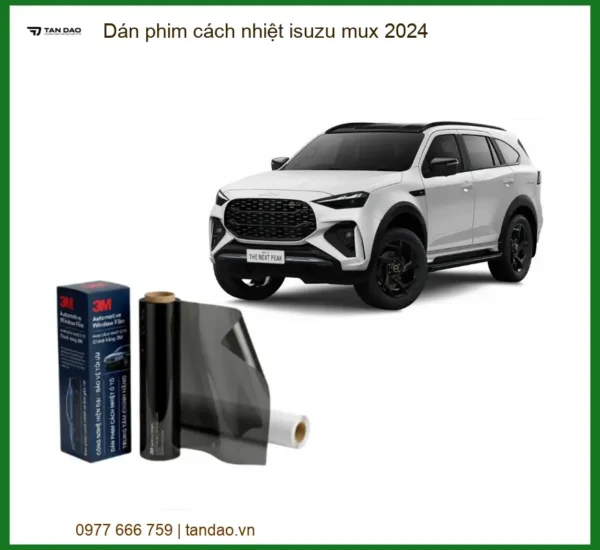 Dán Phim Cách Nhiệt Isuzu Mu-X 2024 - Trung Tâm Lắp Đặt Chính Hãng TPHCM