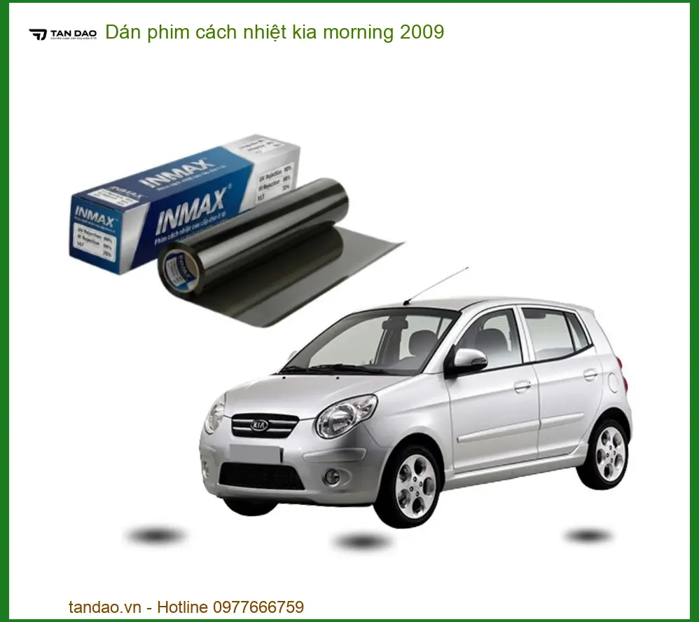 Dán Phim Cách Nhiệt Kia Morning 2009 - Trung Tâm Lắp Đặt Uy Tín TPHCM