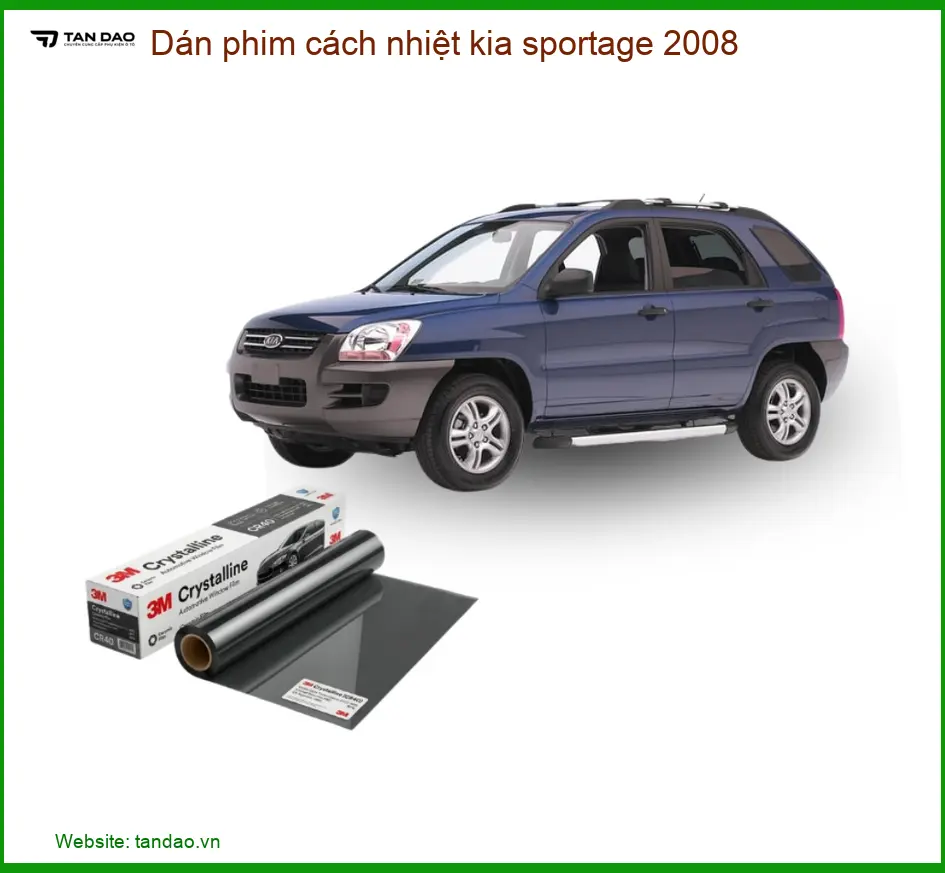 Dán Phim Cách Nhiệt Kia Sportage 2008 - Địa Chỉ Lắp Đặt Uy Tín TPHCM