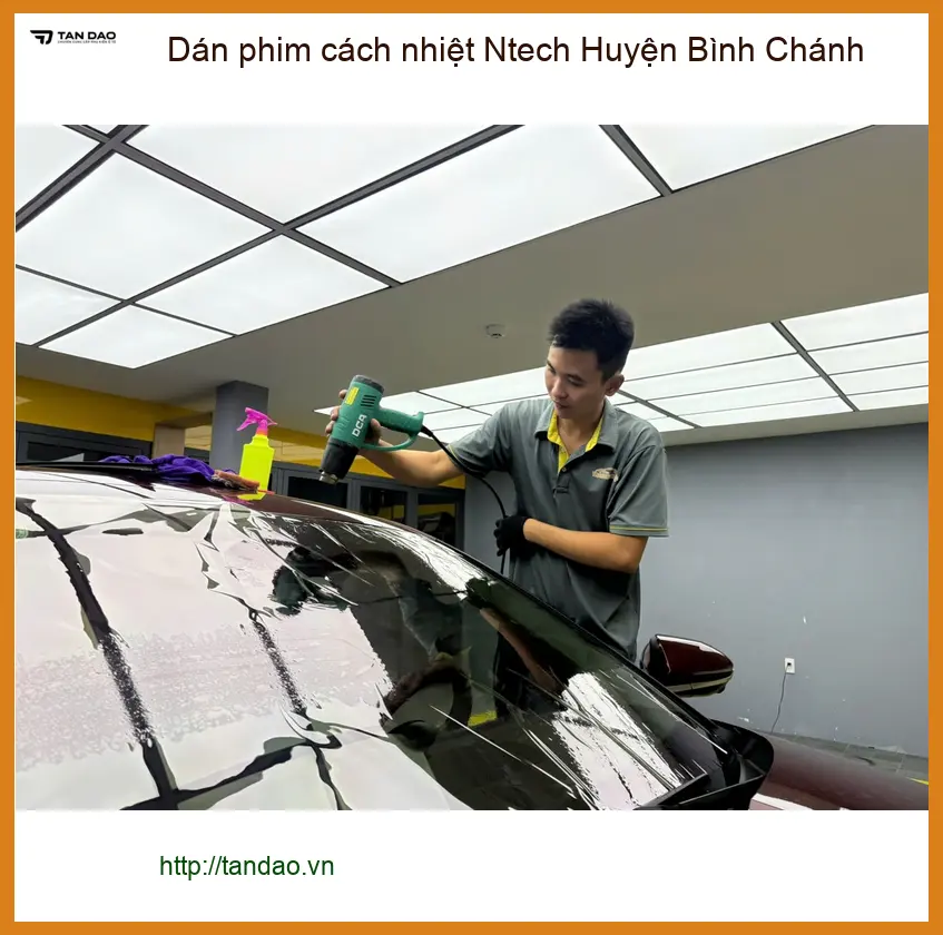 Trung Tâm Dán Phim Cách Nhiệt Ô Tô Ntech Huyện Bình Chánh - Lắp Đặt Uy Tín TPHCM ảnh thực tế 2