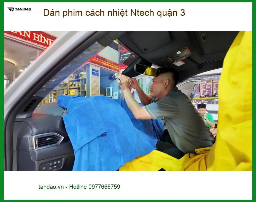 Nơi Dán Phim Cách Nhiệt Ô Tô phim cách nhiệt Ntech quận 3 - Giá Tốt TPHCM ảnh thực tế 3