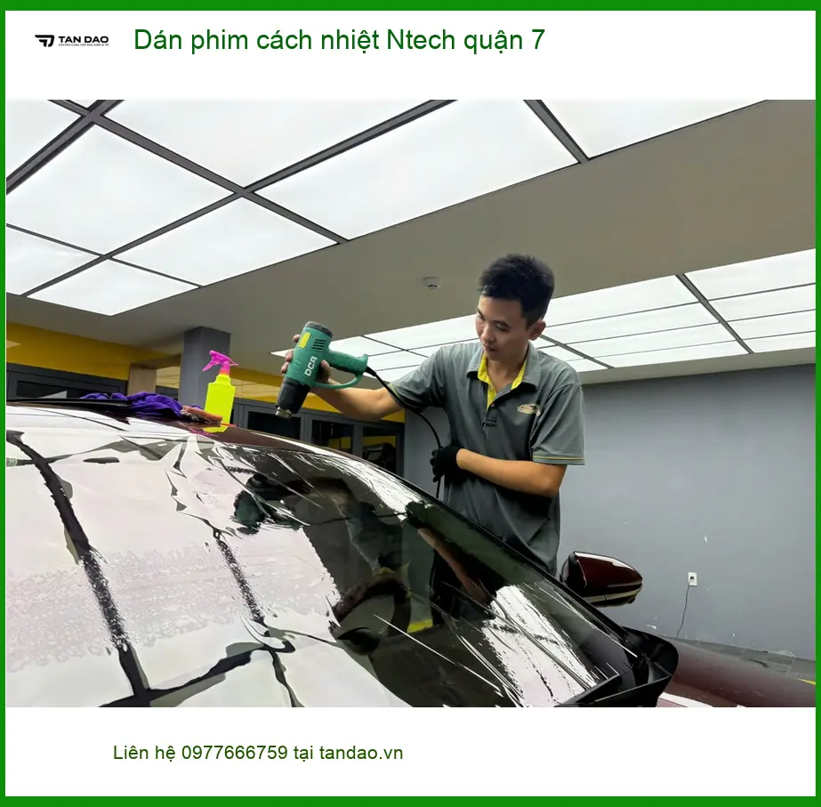 Trung Tâm Dán Phim Cách Nhiệt Ô Tô phim cách nhiệt Ntech quận 7 - Lắp Đặt Uy Tín TPHCM ảnh thực tế 2