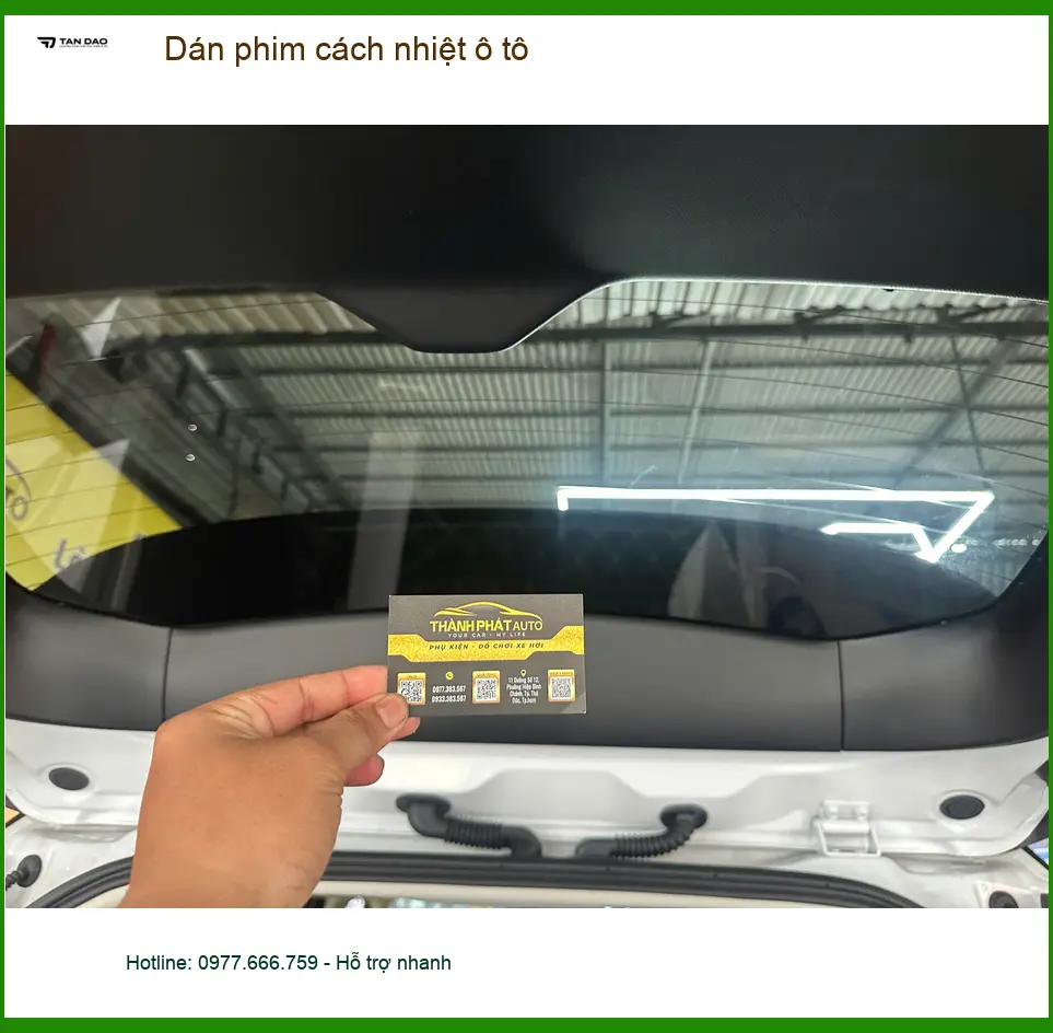 Chị Phương dán phim cách nhiệt ô tô Hyundai Creta tại Thủ Đức chống nóng hiệu quả