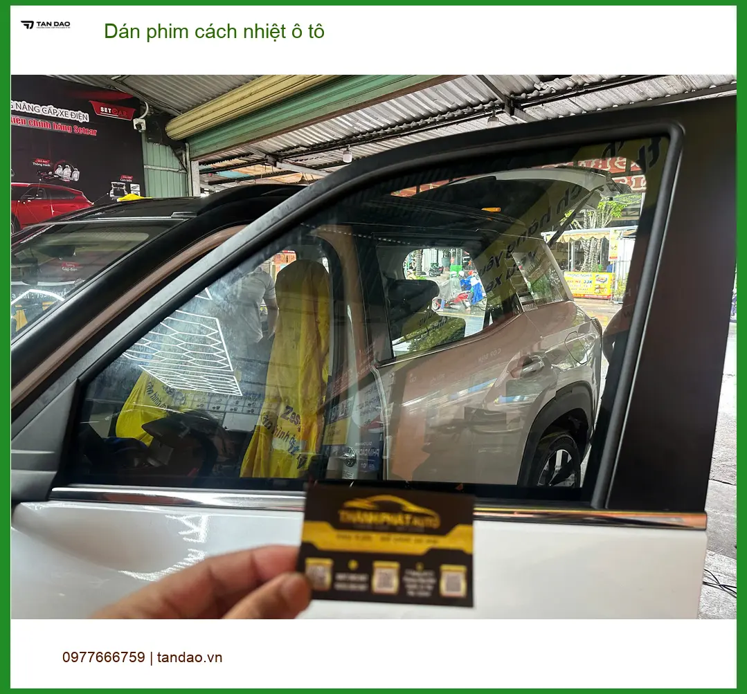 Chị Thảo dán phim cách nhiệt ô tô Hyundai Accent tại Quận Bình Tân chống nóng hiệu quả ảnh thực tế 2