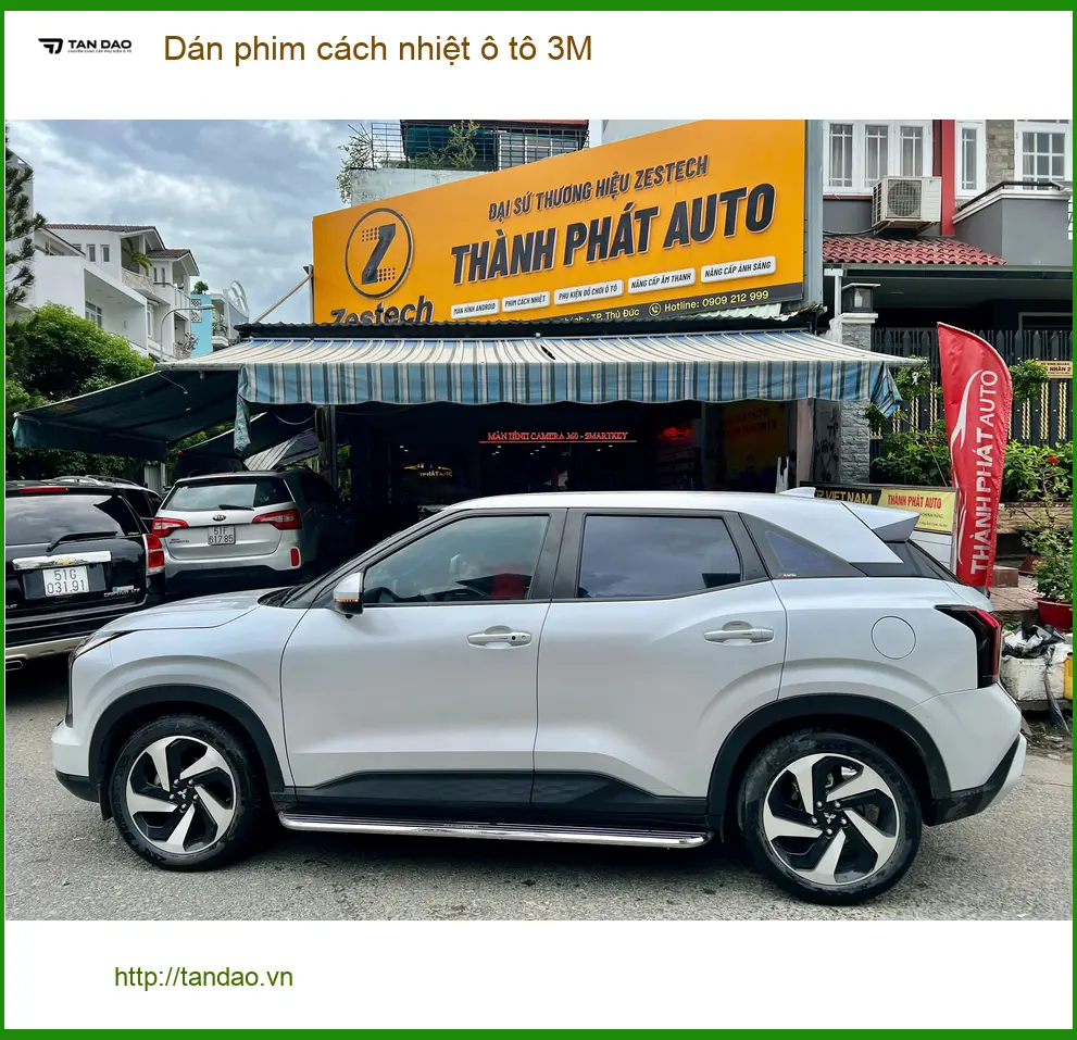Chị Hương Giang dán phim cách nhiệt ô tô 3M cho Hyundai Accent Quận 5 chống nóng mùa hè ảnh thực tế 3