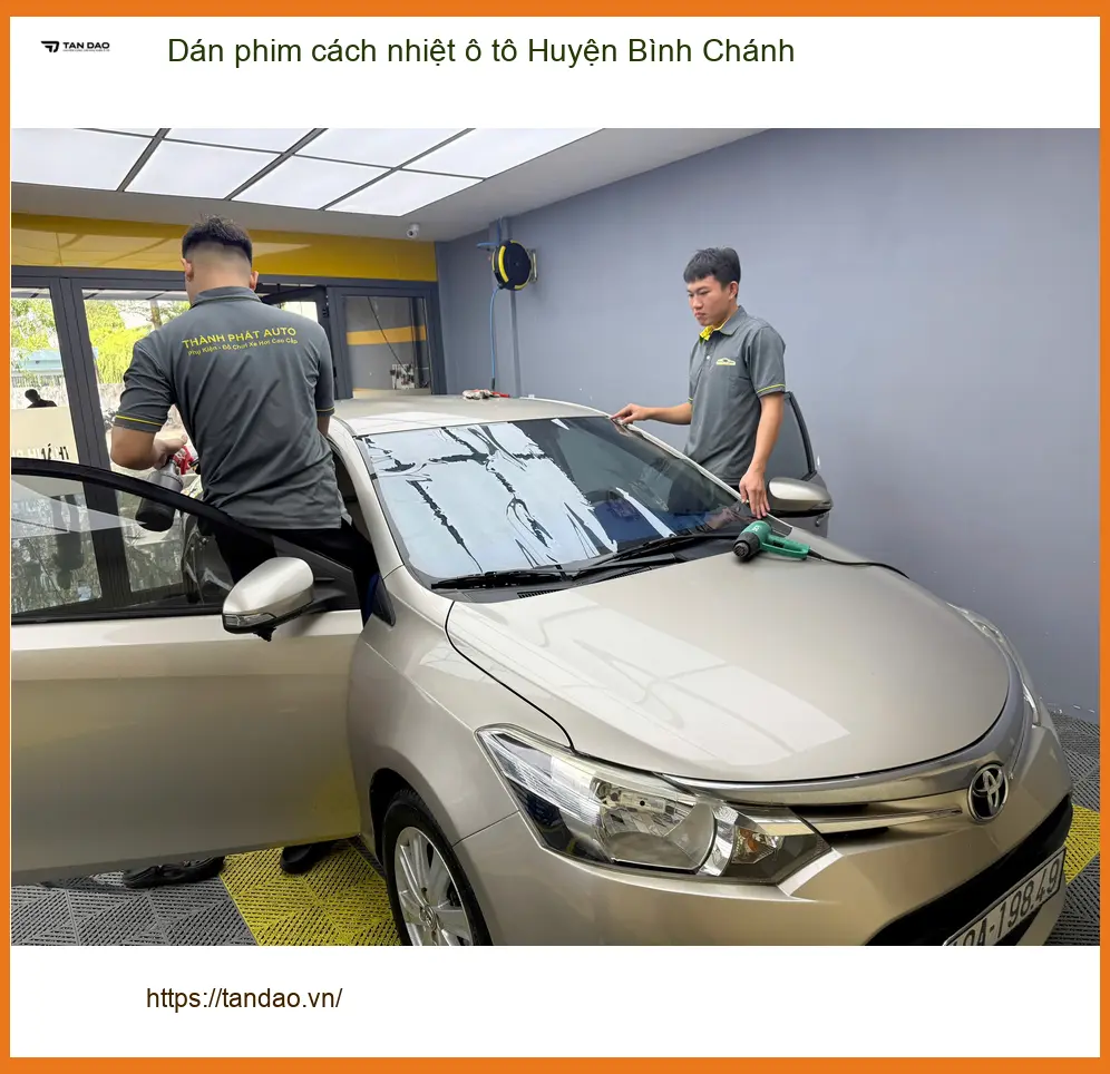 Trung Tâm Dán Phim Cách Nhiệt Ô Tô Huyện Bình Chánh - Thi Công Chuyên Nghiệp ảnh thực tế 3