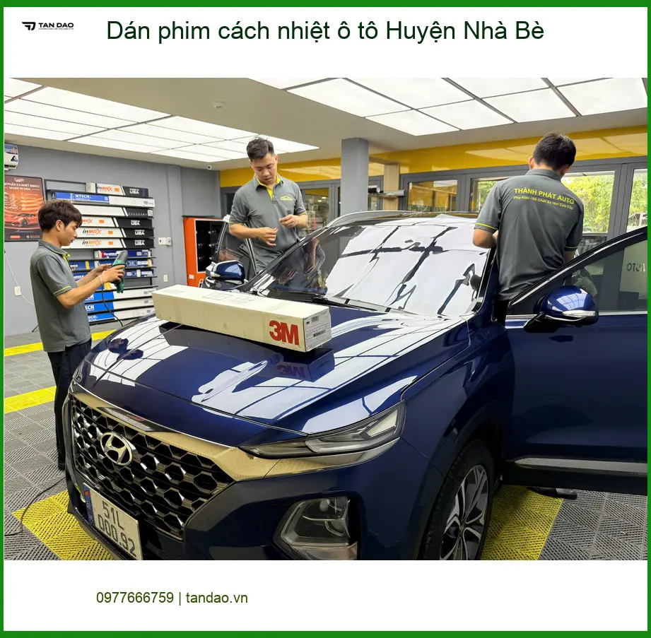 Trung Tâm Dán Phim Cách Nhiệt Ô Tô Huyện Nhà Bè - Thi Công Chuyên Nghiệp ảnh thực tế 2
