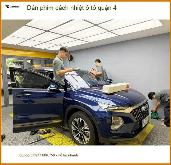 Trung Tâm Dán phim cách nhiệt ô tô quận 4 - Lắp Đặt Uy Tín TPHCM