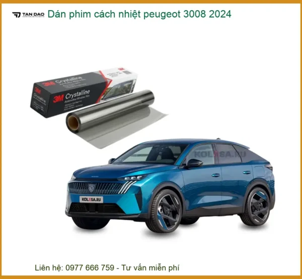 Dán Phim Cách Nhiệt Peugeot 3008 2024 - Địa Chỉ Lắp Đặt Uy Tín TPHCM