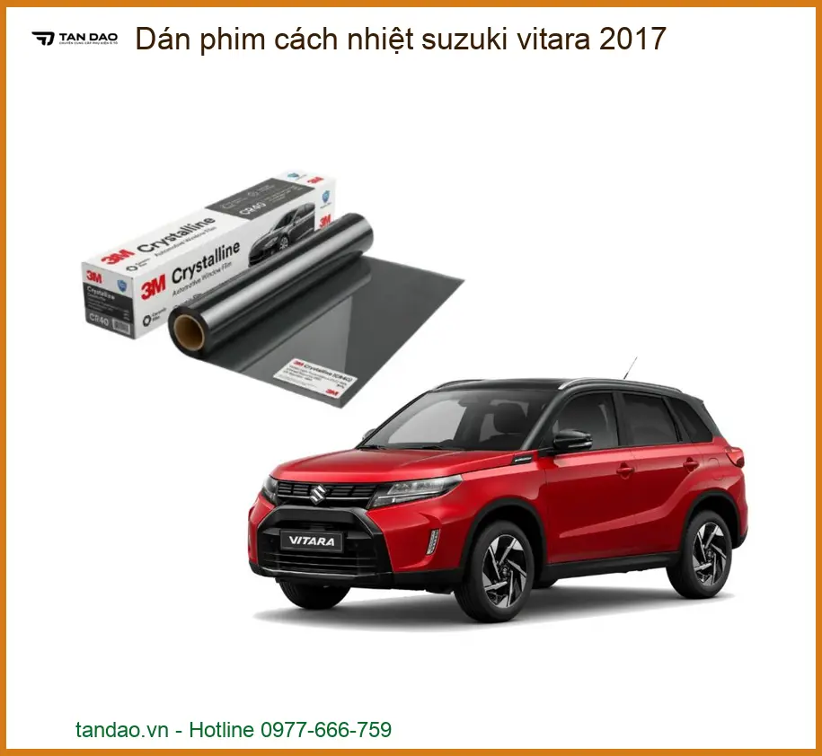 Dán Phim Cách Nhiệt Suzuki Vitara 2017 - Trung Tâm Lắp Đặt Uy Tín TPHCM
