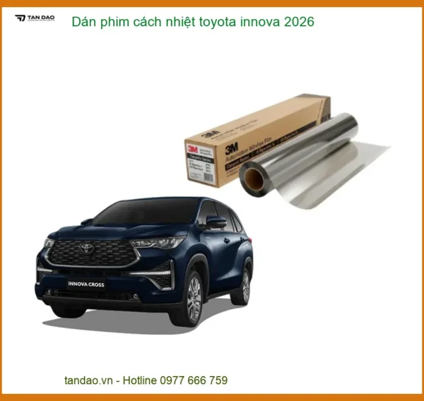 Dán Phim Cách Nhiệt Toyota Innova - Trung Tâm Lắp Đặt Chính Hãng TPHCM