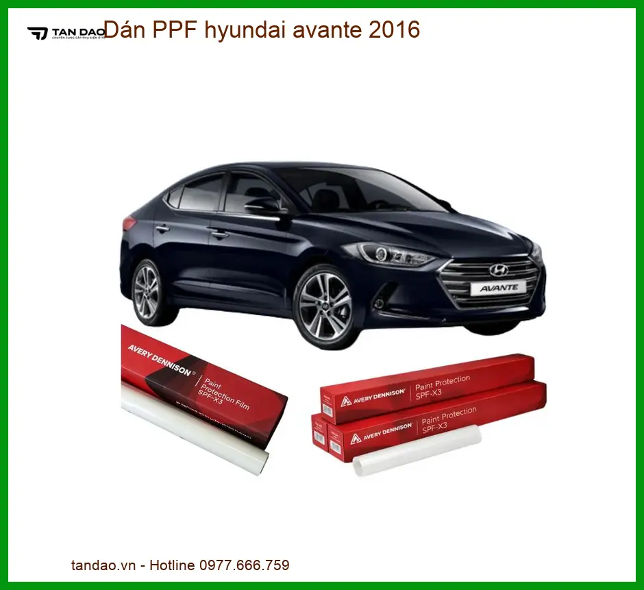 Dán PPF Hyundai Avante 2016 - Trung Tâm Thi Công Uy Tín TPHCM