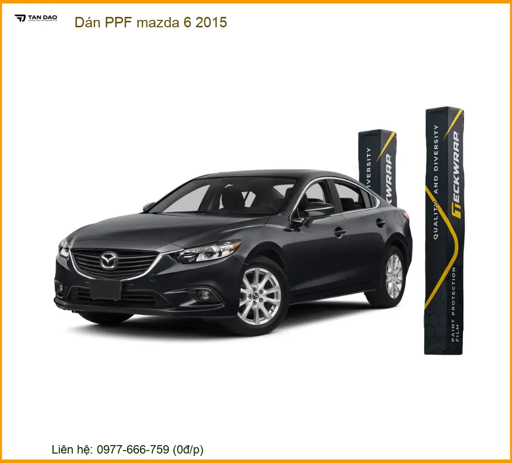 Dán Phim PPF Bảo Vệ Sơn Xe Mazda 6 2015 - Địa Chỉ Lắp Đặt Uy Tín TPHCM