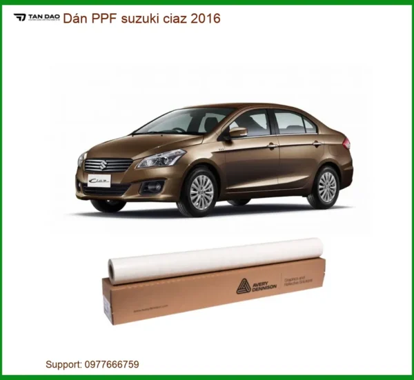 Dán PPF Bảo Vệ Sơn Suzuki Ciaz 2016 - Địa Chỉ Thi Công Uy Tín TPHCM