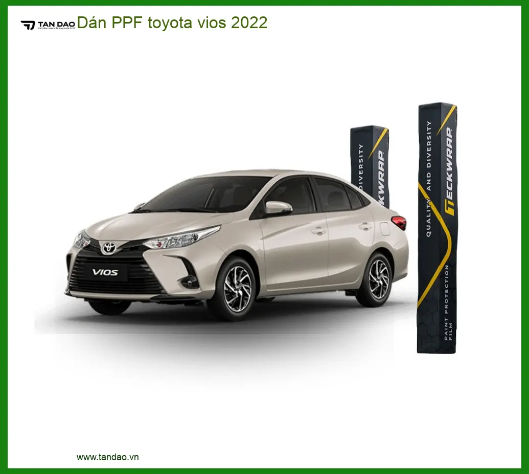 Dán Phim Bảo Vệ PPF Cho Toyota Vios 2022 - Trung Tâm Lắp Đặt Chính Hãng Uy Tín TPHCM