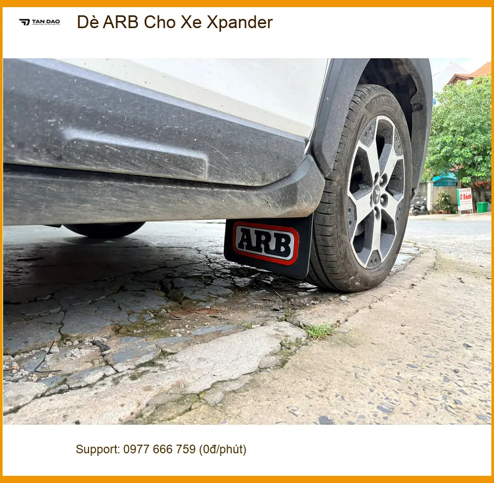 Chú Hùng gắn Dè ARB Xpander tại Quận 11, tăng vẻ hầm hố, chống bùn bắn. ảnh thực tế 4
