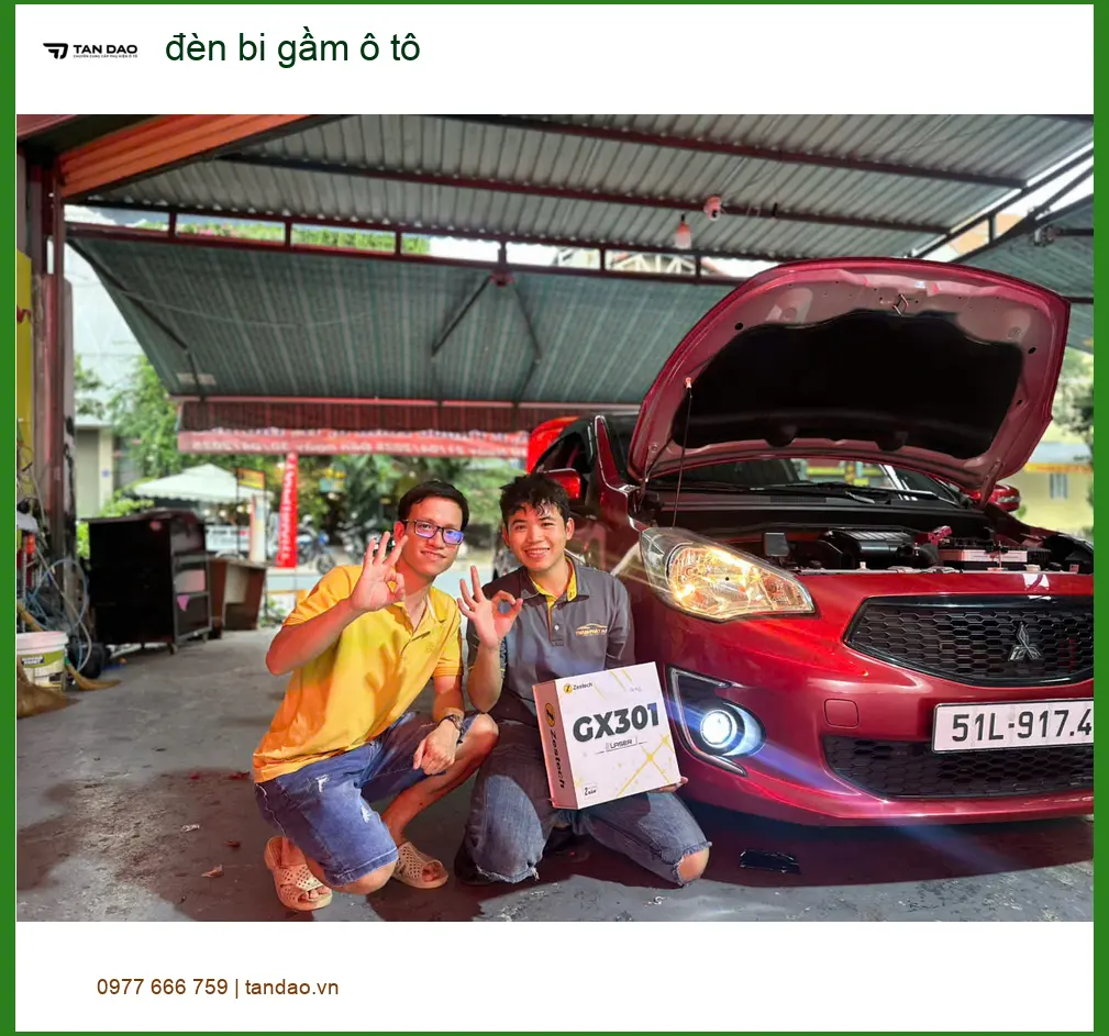 Anh Minh lắp đèn bi gầm ô tô Mazda CX-5 vì đèn zin yếu ở Quận 2 ảnh thực tế 2