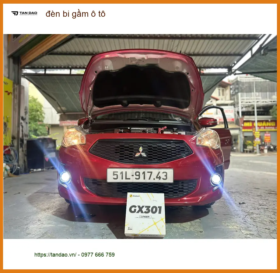 Anh Hưng lắp đèn bi gầm ô tô cho Kia Sorento ở Quận 5 vì đèn zin yếu ảnh thực tế 4