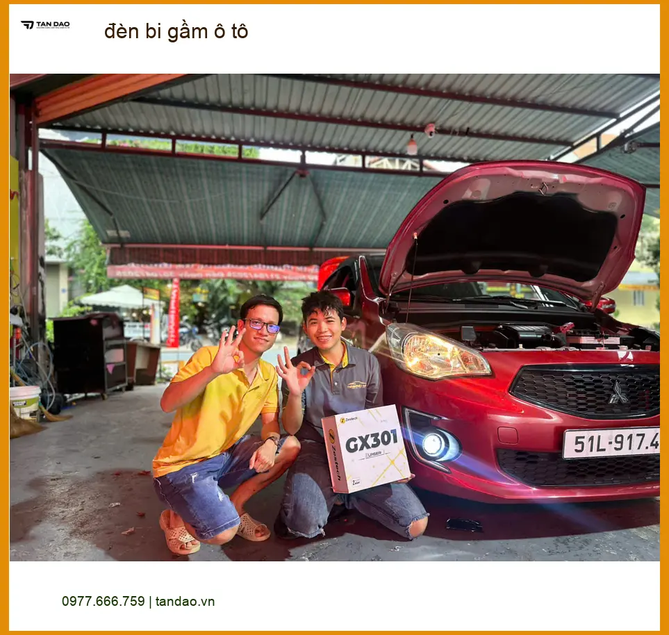 Anh Thành độ đèn bi gầm cho Honda CRV để cải thiện tầm nhìn khi đi đêm tại Củ Chi ảnh thực tế 4
